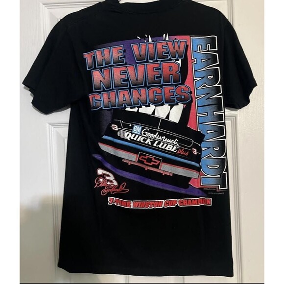 Vintage 90s Dale Earnhardt NASCAR T-Shirt GM Goodwrench Pushin it to the Limit M - Picture 2 of 4